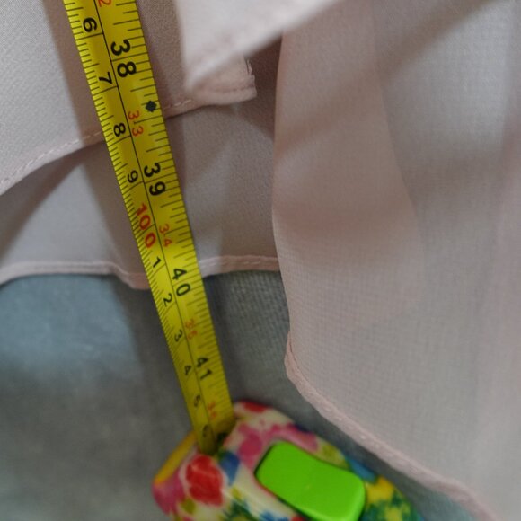 Ignite Evenings New York Dress Womens 16 Formal Tiered Blush Pink Easter Spring - Picture 7 of 10